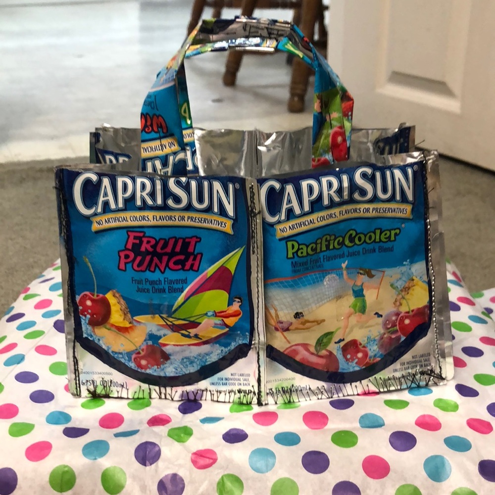Handmade Capri Sun/Juice Pouch Lunch Bag/Purse